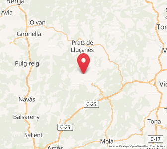 Map of Sant Feliu Sasserra, Catalonia