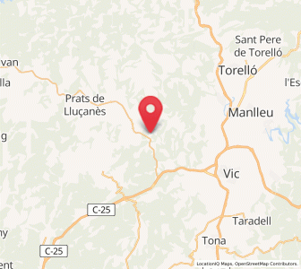 Map of Sant Genís, Catalonia