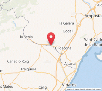 Map of Sant Joan del Pas, Catalonia