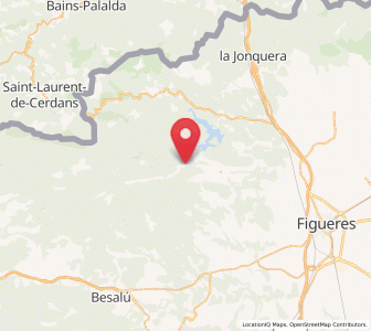 Map of Sant Llorenç de la Muga, Catalonia