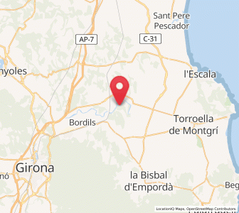 Map of Sant Llorenç de les Arenes, Catalonia