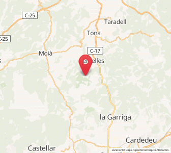 Map of Sant Martí de Centelles, Catalonia