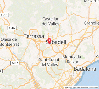 Map of Sant Quirze del Vallès, Catalonia