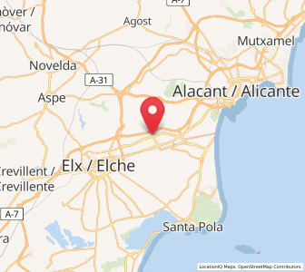 Map of Santa Ana, Valencia