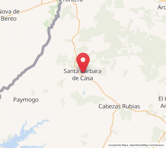 Map of Santa Bárbara de Casa, Andalusia