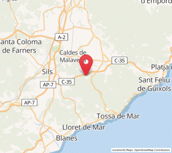 Map of Santa Ceclina, Catalonia