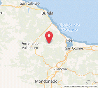 Map of Santa Cilla de Valadouro, Galicia