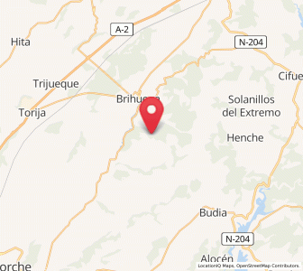 Map of Santa Clara, Castille-La Mancha