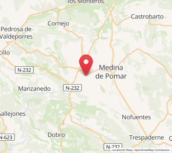 Map of Santa Cruz de Andino, Castille and León