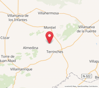 Map of Santa Cruz de los Cáñamos, Castille-La Mancha