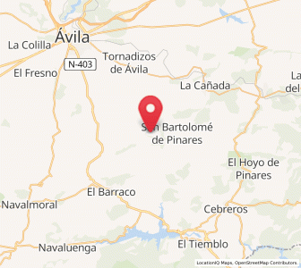 Map of Santa Cruz de Pinares, Castille and León