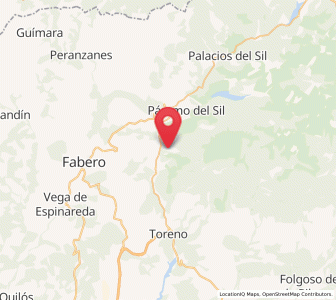 Map of Santa Cruz del Sil, Castille and León