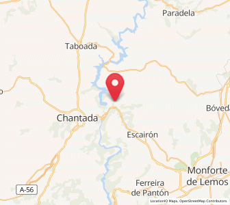 Map of Santa Cruz, Galicia
