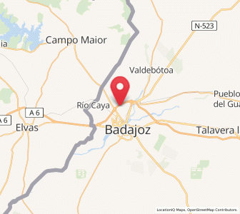 Map of Santa Engracia, Extremadura