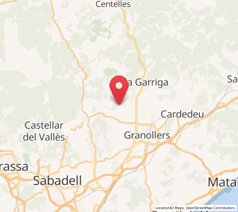 Map of Santa Eulàlia de Ronçana, Catalonia