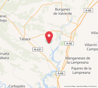 Map of Santa Eulalia de Tábara, Castille and León