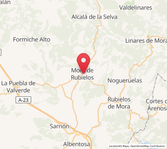 Map of Santa Lucía, Aragon