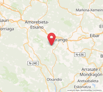 Map of Santa Luzia, Basque Country