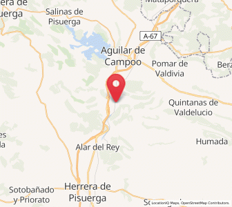 Map of Santa María de Mave, Castille and León