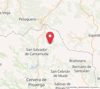 Map of Santa María de Redondo, Castille and León