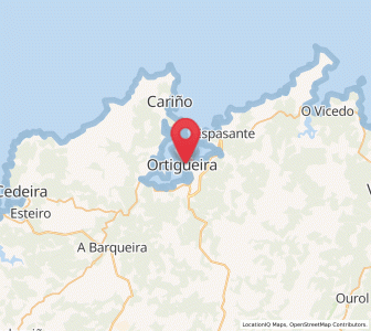 Map of Santa Marta de Ortigueira, Galicia