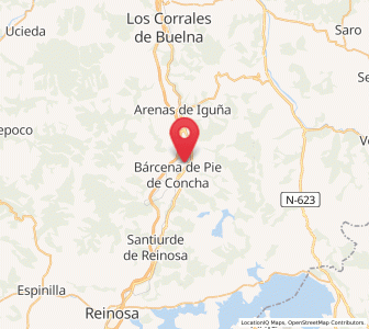 Map of Santa Olalla, Cantabria