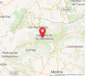 Map of Santa Olalla, Castille and León