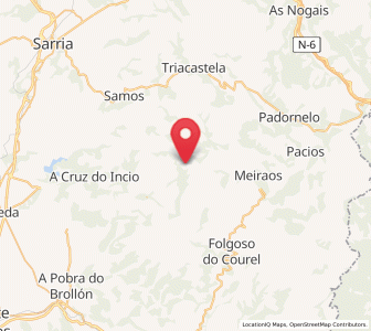 Map of Santaia, Galicia