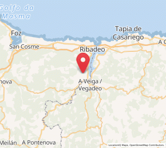 Map of Santalla, Galicia