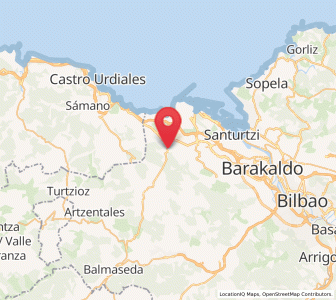 Map of Santelices, Basque Country