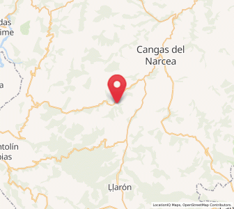 Map of Santiago Peña, Asturias