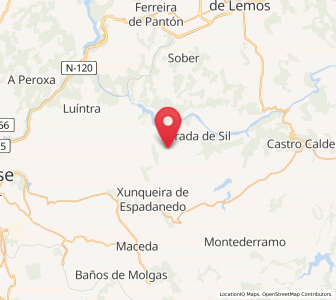 Map of Santigueiro, Galicia