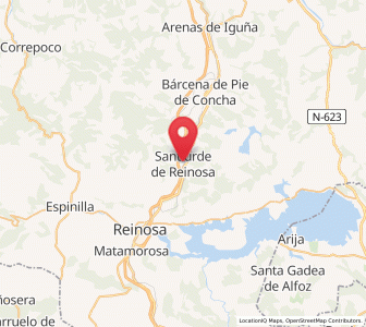 Map of Santiurde de Reinosa, Cantabria