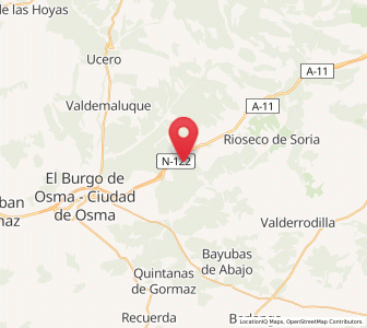 Map of Santiuste, Castille and León