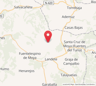 Map of Santo Domingo de Moya, Castille-La Mancha