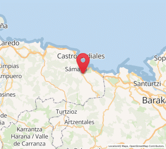 Map of Santullán, Cantabria