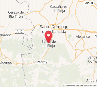 Map of Santurde, La Rioja