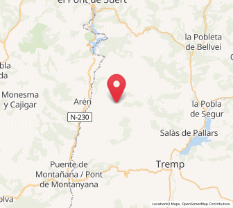 Map of Sapeira, Catalonia