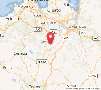 Map of Sarandones, Galicia