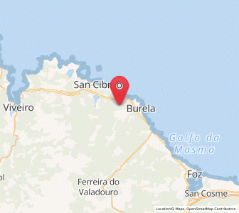 Map of Sargadelos, Galicia
