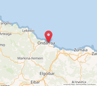 Map of Saturraran, Basque Country