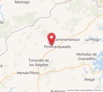 Map of Sauceda, Extremadura
