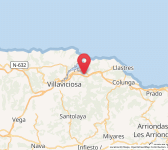 Map of Sebrayo, Asturias