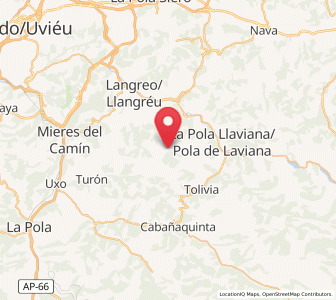 Map of Seca del Agua, Asturias
