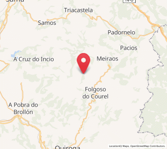 Map of Seceda, Galicia