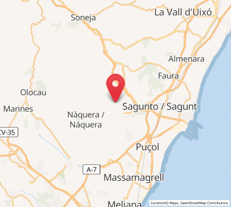 Map of Segart, Valencia