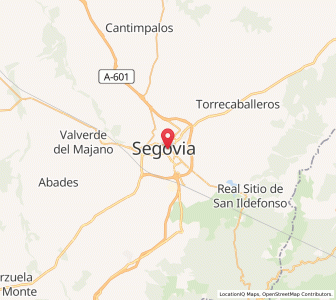 Map of Ségovie, Castille and León