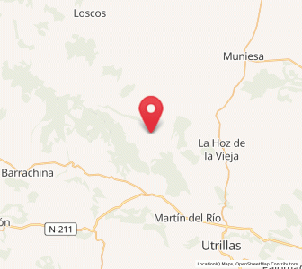 Map of Segura de los Baños, Aragon