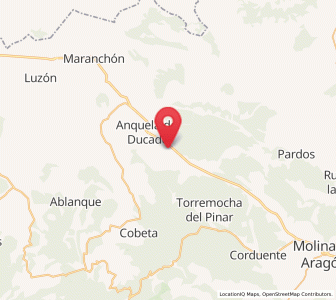 Map of Selas, Castille-La Mancha