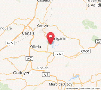 Map of Sempere, Valencia